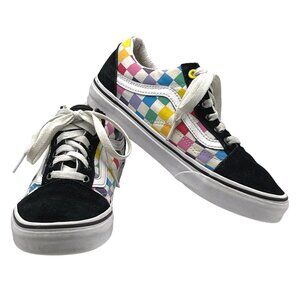 Vans Unisex Sneakers Vans Old Skool 'Rainbow Checkerboard Women's 6.5 Men's 5